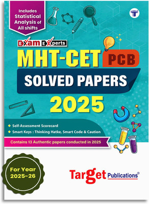 MHT CET 2026 Book | Previous Year Solved Papers | Physics, Chemistry And Biology (PCB) | Includes Question Papers With Solutions Of 2025 (All Shits) Statistical Analysis, Smart Key & Self-Assessments(Paperback, Target Learning Ventures)