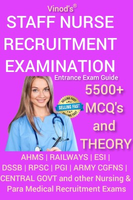 STAFF NURSE RECRUITMENT EXAMINATION GUIDE 5000+ MCQ With Theory (AHMS | RAILWAYS | ESI | DSSB | RPSC | PGI | ARMY CGFNS | CENTRAL GOVT And Other Nursing & Para Medical Recruitment Exams) VINOD PUBLICATIONS(Paperback, Dr. Meena Aggarwal)