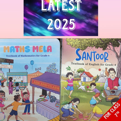New Syllabus Ncert Text Book Class 4 Mathematics Math Mela English Santoor For 2025 Edition(Pepperback, NCERT)