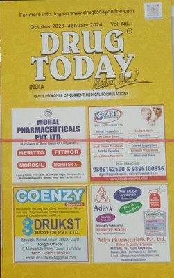 Drug Today India (October 2023-January 2024)(Vol.1 & Vol.2)(Paperback, DRUG TODAY)