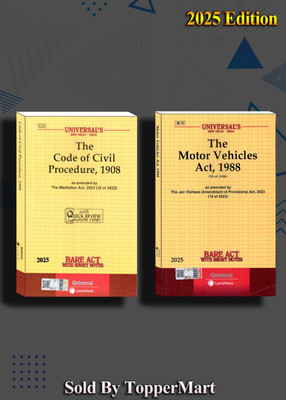 Combo Act Civil Procedure, The Motor Vehicle Act, 1988 Bare Act Edition 2025(Paperback, BARE ACT)