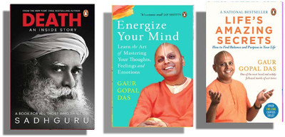 Best 3 Books Combo: ( Death + Energize Your Mind + Life's Amazing Secrets ) English(Paperback, Sadhguru, Gaur Gopal Das)