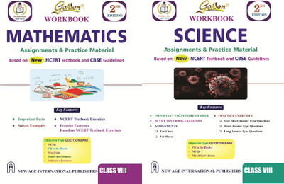 Golden Mathematics, Science Workbook: Assignments & Practice Material (Based On NCERT Textbook) For Class- 8 | ( Pack Of 2 )(Paperback, Rajesh Singh, R C;Saxena S P Arora Kanta Gupta) Golden Mathematics, Science Workbook: Assignments & Practice Material (Based On NCERT Textbook) For Class- 8 | ( Pack Of 2 )(Paperback, Rajesh Singh, R C;Saxena S P Arora Kanta Gupta)