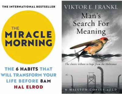 Combo Of 2 Books MEN SEARCH FOR MEANING+MIRACLE MORNING(Paperback, HAL ELROD, VIKTOR FRANKL)