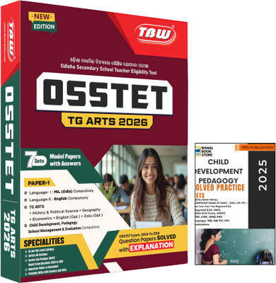 TBW OSSTET TG Arts 2026 Paper-I Book With 7 Sets Solved Model Papers AND BBS Child Development And Pedagogy 2025 Solved Practice Sets Combo For TGT, CT, BED, And All Odisha Teaching Exams(Paperback, Odia, TBW GROUP OF WRITERS, BBS WRITERS) TBW OSSTET TG Arts 2026 Paper-I Book With 7 Sets Solved Model Papers AND BBS Child Development And Pedagogy 2025 Solved Practice Sets Combo For TGT, CT, BED, And All Odisha Teaching Exams(Paperback, Odia, TBW GROUP OF WRITERS, BBS WRITERS)
