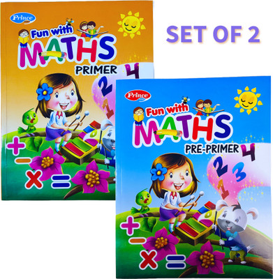 Fun With Maths Primer & Pre-Primer - Set Of 2 Books For Kids | Early Learning Maths Book | Numbers, Counting, Shapes, Addition, Subtraction & More (80 + 72 Pages)(Paperback, AP SINHA)
