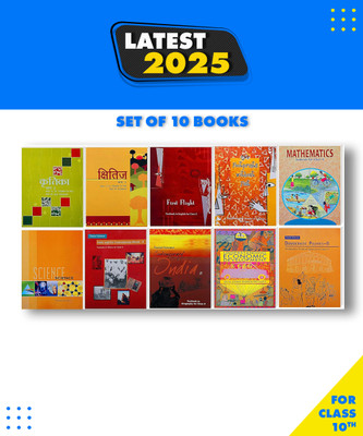 NCERT TEXTBOOK 10 BOOK SET FOR CLASS-10TH With Hindi-B Sparsh,Sanchayan,First Flight,Footprints Paperback, NCERT|New Latest Edition For 2025-2026(Paperback, NCERT)