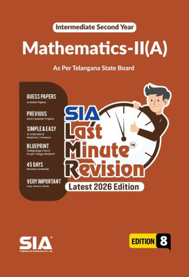 TG LMR Last Minute Revision Intermediate Second Year Mathematics-II(A) Edition 8 Latest & Updated 2026(Paperback, SIA LMR Series)
