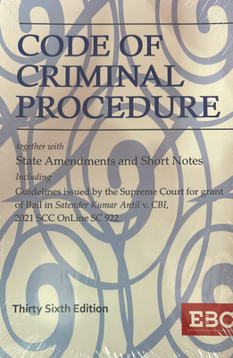 Code Of Criminal Procedure ( Along With State Amendments And Shorts Notes )(paperpack, EBC)