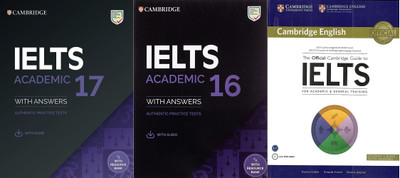 Combo Of IELTS 16 Academic + IELTS 17 Academic + The Official Cambridge Guide To IELTS For Academic And General Training(Paperback, Cambridge) Combo Of IELTS 16 Academic + IELTS 17 Academic + The Official Cambridge Guide To IELTS For Academic And General Training(Paperback, Cambridge)
