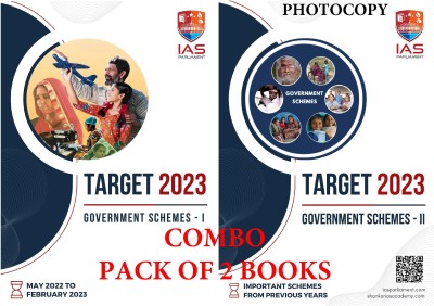 IAS PARLIAMENT Target Government Schemes Part - I - & Part - II - 2023 Pack Of 2 Books Xerox Only(Paperback, Shanker IAS)