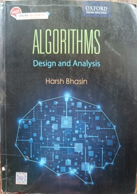 ( USED - SECOND HAND ) Algorithms Design And Analysis(Paperback, Harsh Bhasin)