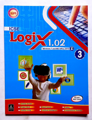 Icse Logix 1.02 (Windows 7 And Ms Office 2010) Class- 3 (Old Like New Book)(Paperback, Editorial)
