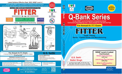 Fitter 3 In1 Trade Theory NSQF (Level - 4) 12 Model Paper For Annual A.I.T.T Exam 1st And 2nd Year + Q - Bank Series FITTER Trade Theory Sector - Capital Good And Manufacturing NSQF (Level - 4)(Paperback, Computech Publication)