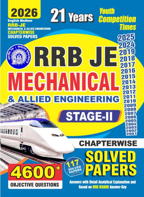 RRB JE Mechanical & Allied Engineering Stage_II Chapterwie Solved Papers 4600 English Medium 2026(Paperback, YCT)