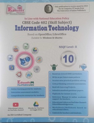 Information Technology (CBSE Code 402), Class -10, (Edusoft) (Paperback, Edusoft)(paperpack, HItesh Saini)