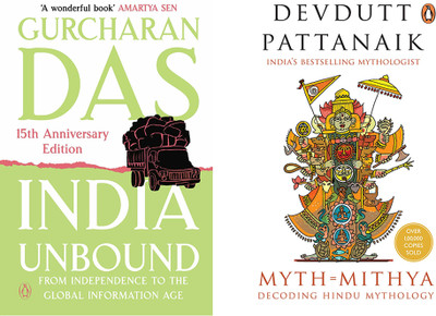 India Unbound: From Independence To The Global Information Age By Gurcharan Das & Myth = Mithya (RJ) (SET OF 2 BOOKS)(Paperback, DAS, GURCHARAN)