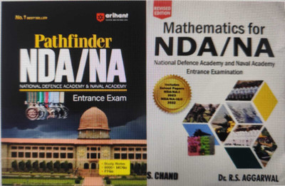 Mathematics For NDA And NA R.S. Aggarwal,English WITH Arihant Pathfinder NDA/NA Entrance Exam With Study Notes, 8000+ MCQs(Paperback, RS AGRWAL, Srishti AgarwL)