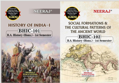 BHIC-101 History Of India - I BHIC-102 Social Formation And The Cultural Patterns Of The Ancient World(Paperback, Expert Panel)