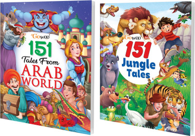 151 Tales From Arab World And 151 Jungle Tales I Set Of 2 Books I Colourful Illustrated Stories For Kids By Gowoo(Paperback, Manoj Publication editorial board)