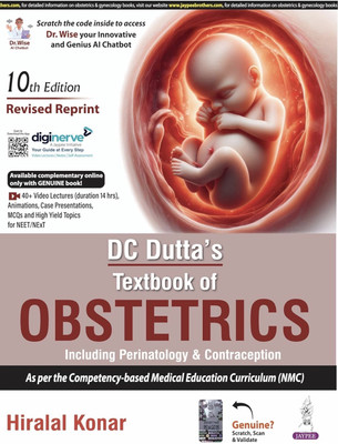 DC DUTTA'S TEXTBOOK OF OBSTETRICS INCLUDING PERINATOLOGY & CONTRACEPTION 10/E, 2025(Revised Reprint) Edition(Paperback, Hiralal Konar)