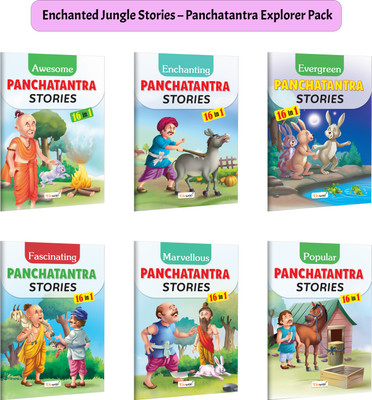 Awesome Panchatantra Stories, Enchanting Panchatantra Stories And More :- Panchatantra Fable Collection, Classic Indian Tales, Fun Kids Reading | Set Of 6 Books(Paperback, GOWOO)
