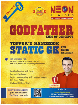 Static G.K. (English) Godfather Topper's Handbook By Neon Classes For All Exams(Paperback, Neon classes)
