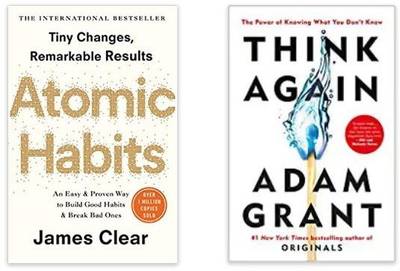 Atomic Habits (English , Paperback, James Clear) + Think Again (English, Paperback, Adam Grant)