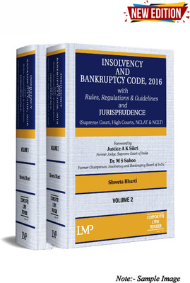 INSOLVENCY & BANKRUPTCY CODE, 2016 With Rules Regulation & Guidelines And Jurisprudence (Set Of 2 Vol) Edition 2024(Hardcover, SHWETA BHARTI)