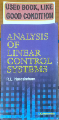 Analysis Of Linear Control Systems(Old Book)(Paperback, R. L. NARASIMHAM)