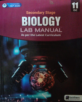 Secondary Stage Biology Lab Manual Isc Class 11th(Pepper back, S k sharma)