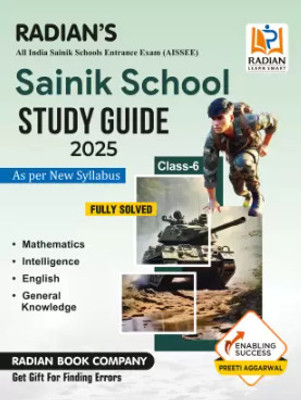 Sainik School Guide Book Class 6 For Entrance Exam 2025 English Medium (Latest Edition)(Peper Back, Preeti Aggarwal)
