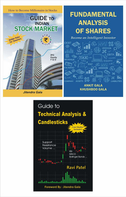 COMBO : Guide To Indian Stock Market + Fundamental Analysis Of Shares + Guide To Technical Analysis & Candlesticks(Paperback, Ravi Patel, Jitendra Gala, Ankit Gala, Khushboo Gala) COMBO : Guide To Indian Stock Market + Fundamental Analysis Of Shares + Guide To Technical Analysis & Candlesticks(Paperback, Ravi Patel, Jitendra Gala, Ankit Gala, Khushboo Gala)