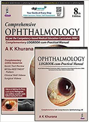 Comprehensive Ophthalmology With Complementary Logbook-Cum-Practical Manual(Paperback, AK Khurana)