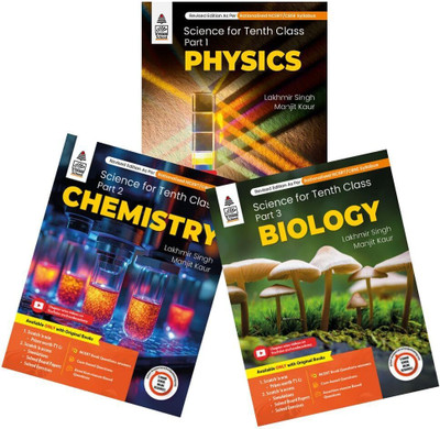 Combo Pack: Lakhmir Singh Science For Class 10 (Physics, Chemistry, Biology) - 2025-26 Examination(Paperback, Lakhmir Singh and Manjeet Kaur)