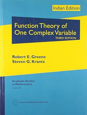 Function Theory Of One Complex Variable(Paperback, Robert E. Greene)