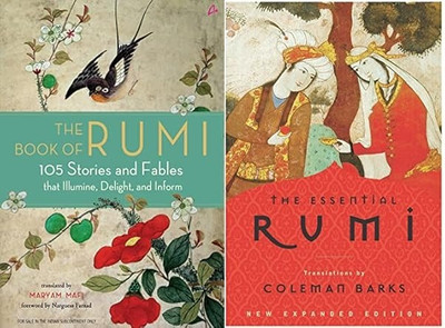 Rumi Books Collection – The Book Of Rumi & The Essential Rumi – 105 Stories, Fables & Timeless Poetry On Love, Life, And Spiritual Wisdom(Paperback, Rumi)