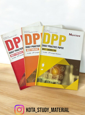 Motion Chapterwise Topicwise DPP NEET Chemistry,Physics And Biology (Daily Practice Papers) With Separate Solution Booklet | Mock Test Papers & OMR Sheet | Based On Latest NEET Exam 2025 Pattern (English, Paperback,Motion Institute Pvt Ltd.)(Paperback, Motion)