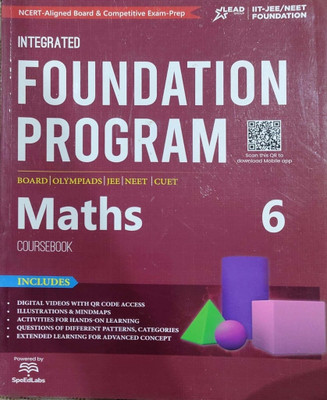 Integrated Foundation Program Maths Coursebook Class 6(Pepper back, Speedlabs publication)