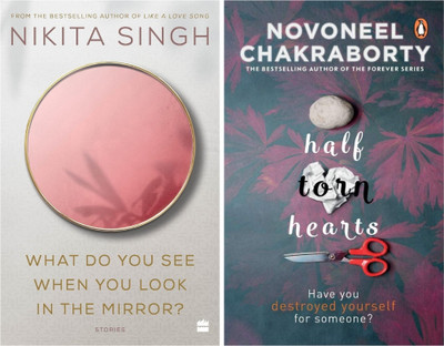 Combo Of 2 Books : Half Torn Hearts + What Do You See When You Look In The Mirror(Paperback, Nikita Singh and Novoneel Chakraborty) Combo Of 2 Books : Half Torn Hearts + What Do You See When You Look In The Mirror(Paperback, Nikita Singh and Novoneel Chakraborty)