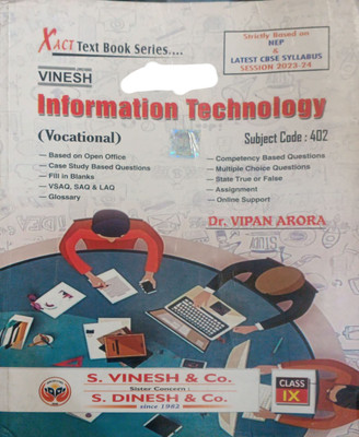 Information Technology Vocational Class 9(Pepper back, Dr vipan arora)