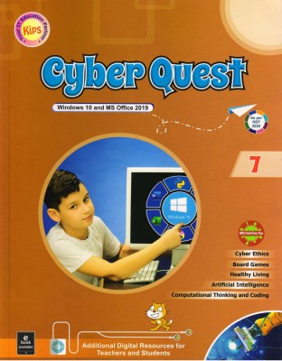 Kips, Cyber Quest - 7 (Windows 10 And MS Office 2019)(Paperback, IT EDUCATION)