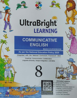 Ultra Bright Learning Communicative English Main Course Book Class 8(Pepper back, Shradha anand)