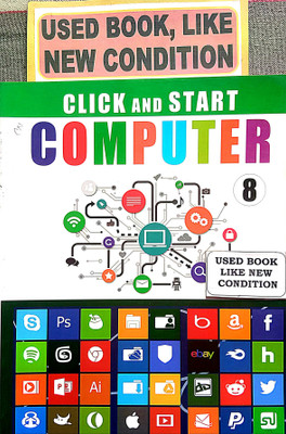 CLICK AND START COMPUTER Class-8 (Old Book)(Paperback, Davinder Singh Minhas)