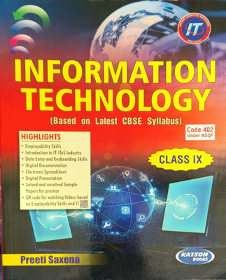 Information Technology Class 9 (Based On Lastest CBSE Syllabus)(Pepper back, Preeti sexena)