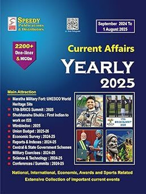 Speedy Current Affairs Yearly English August 2025 || September 2024 To August 2025 || Trending(Paperback, Team Speedy)