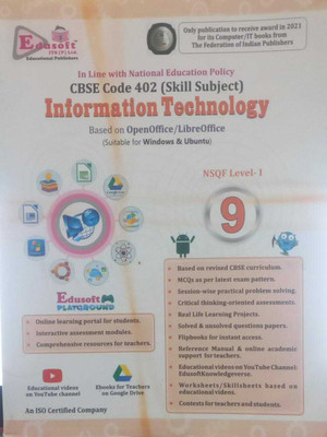 Information Technology (CBSE Code 402), Class -10, (Edusoft) (Paperback, Edusoft)(paperpack, Hitesh Saini)
