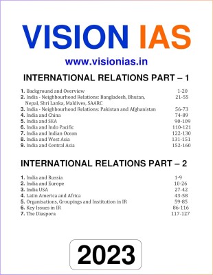 Vision IAS International Relations General Studies Printed Notes English Medium For UPSC Civil Service Preparation 2024(Paperback, Vision IAS)