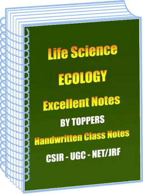 Notes On Ecology For UGC NET In Good Handwriting Of Best Coaching Classes By Selected Students(Spirlbound, Gyan Bindu Classes)