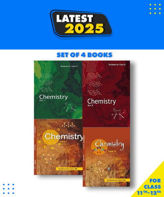 NCERT Textbook Chemistry For Class 11th And 12th Combo 4 Books Set, English Medium Paperback, Ncert|New Latest Edition For 2025-2026(Paperback, Ncert)